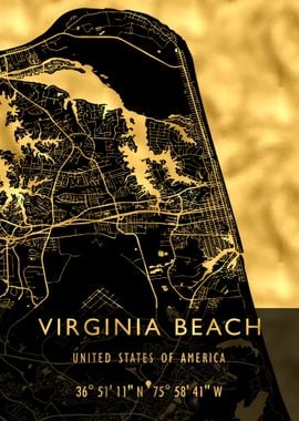 VIRGINIA BEACH MAP USA