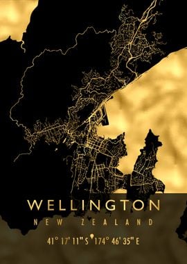 WELLINGTON MAP NEW ZEALAND