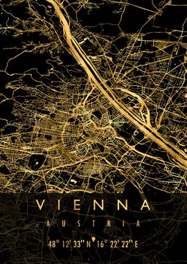 VIENNA MAP AUSTRIA