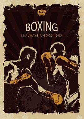 Motivational boxing poster