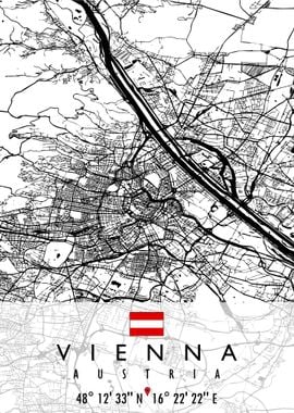 VIENNA MAP AUSTRIA