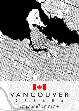 VANCOUVER MAP CANADA