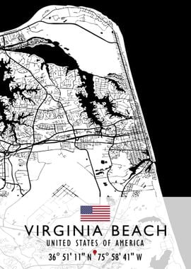 VIRGINIA BEACH MAP USA