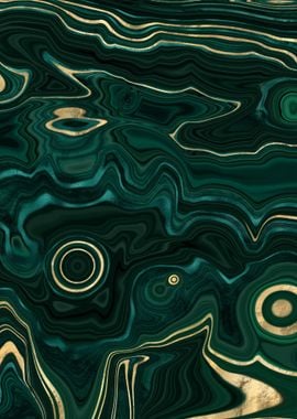 Malachite Gold Texture 05