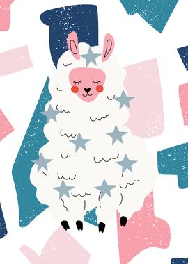 Cute Illustration Llama