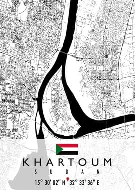 KHARTOUM MAP SUDAN