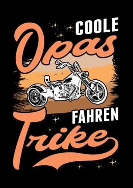 Coole Opas fahren Trike