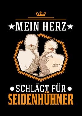 Seidenhuhn Herz