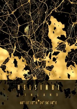 HELSINKI MAP FINLAND