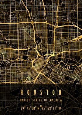 HOUSTON MAP USA