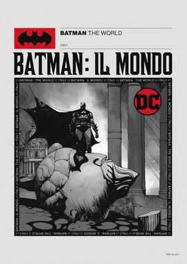 Batman The World BW Italy