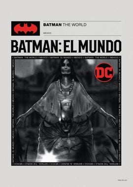 Batman The World BW Mexico