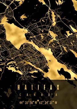 HALIFAX MAP CANADA