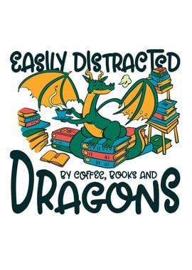 Dragon reading books