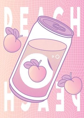 Minimalistic peach vapor