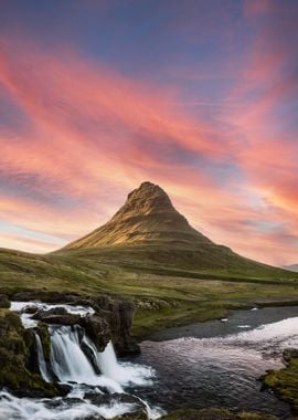 Iceland Sunset Mountain