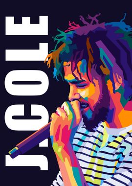 J Cole Wpap Pop Art