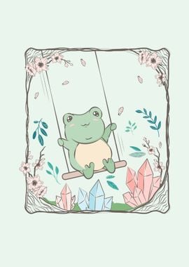 Cottagecore Aesthetic Frog