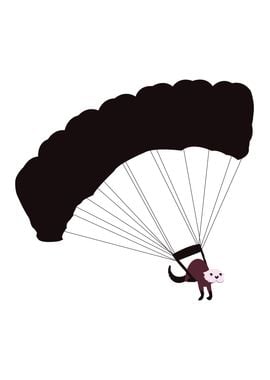 Hang gliding otter