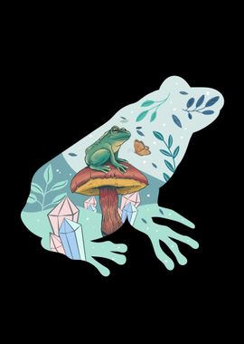 Cottagecore Aesthetic Frog