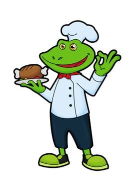 Frog Chef Serving plate