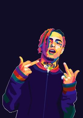 Lil Pump Wpap Pop Art