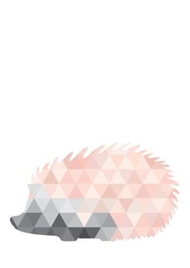 Blush Geometric Hedgehog