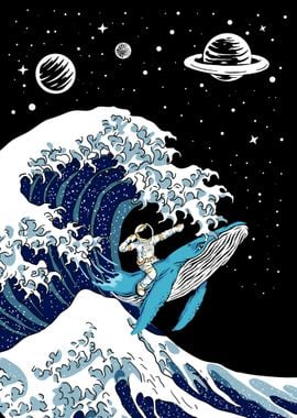 astronaut kanagawa wave 