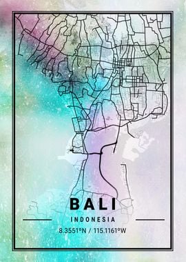 Bali Map Indonesia