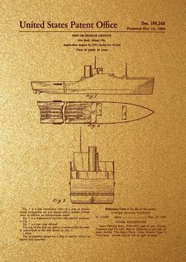 6 1956 Ship Patent