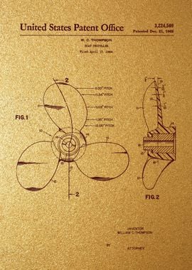 4 Boat Propeller Patent