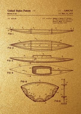 7 Kayak Patent Print