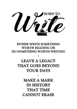 Born to Write