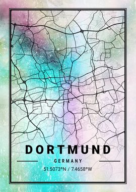 Dortmund City Map Germany