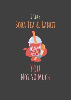 Bubble Tea Kawaii Saying