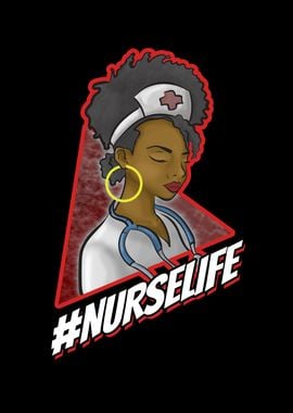 Nurse Afro Black Gift