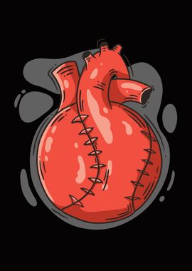 Softball heart