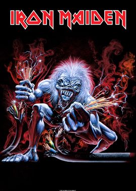 Real Live One' Poster, picture, metal print, paint by Iron Maiden