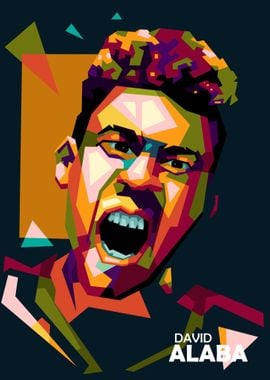 David Alaba in popart