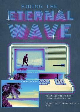 Retro Surfing Vaporwave