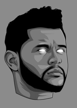 the weeknd grayscale