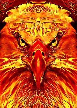 Eagle Flaming