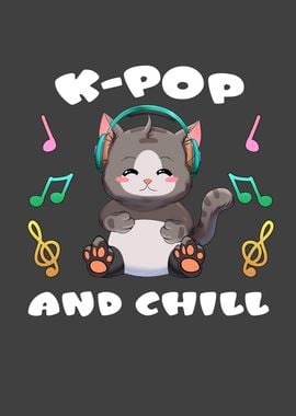 KPop and Chill Anime Cat