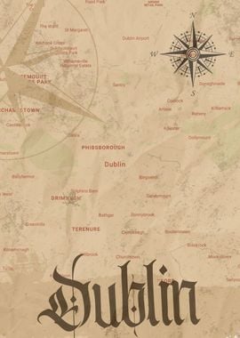 Dublin City Pirate Map