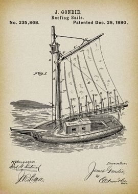 Reefing Sails Patent