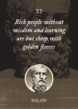 Rich people without wisdom