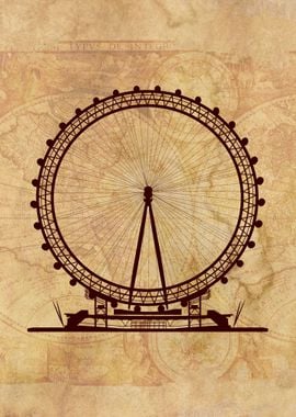 London Eye Wall Art Decor