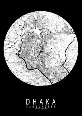 Dhaka City Map Full Moon