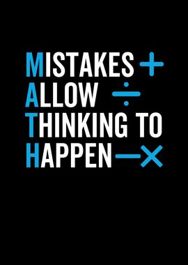 Mistakes Allow Thinking To