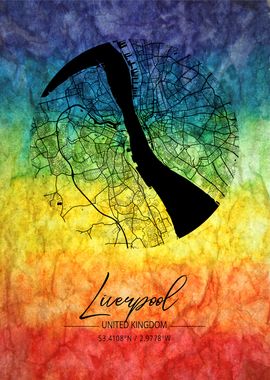 Liverpool City Map England